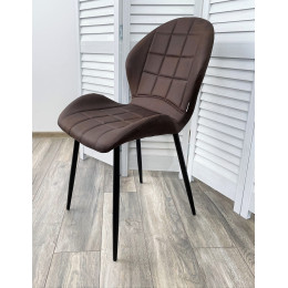 Стул FLOWER COWBOY-#800 темно-коричневый, ткань микрофибра М-City