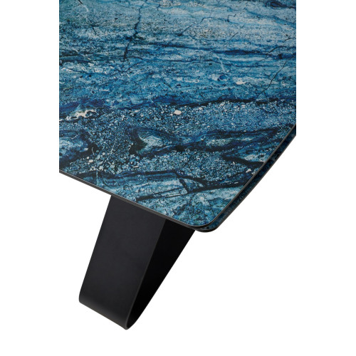 Стол Вильям 180 Аквамарин / графитовый каркас, М-City