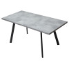 Стол BRICK M 120 Бетон Портленд/ Черный М-City