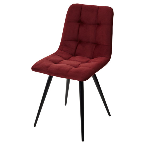 Стул CHILLI-Q винный #H47, велюр / черный каркас М-City