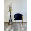 Стул DILL BLUVEL-19 BLACK, велюр/ золотой каркас, М-City