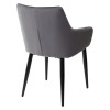 Стул HECTOR BLUVEL-14 GREY, велюр/ черный каркас М-City