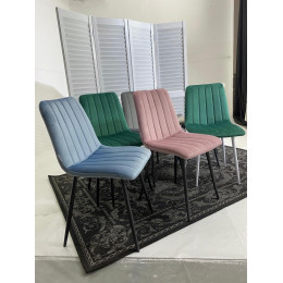 Стул DUBLIN G108-15 пепел розы, велюр / темно-серый каркас М-City