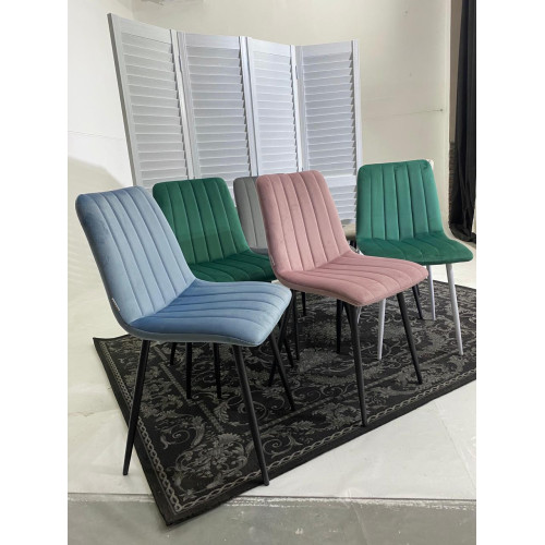 Стул DUBLIN G108-15 пепел розы, велюр / темно-серый каркас М-City