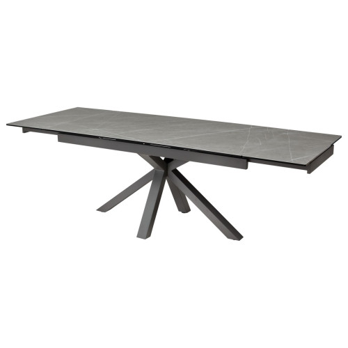 Стол ALTO 160 KL-136 Серый мрамор матовый, итальянская керамика/ GREY1 каркас М-City