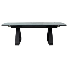 Стол Вильям 180 Аквамарин / графитовый каркас, М-City