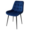 Стул ХОФМАН цвет Синий Confetti, велюр / черный каркас М-City