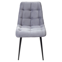 Стул CHIC-Q серый #27, велюр / черный каркас М-City