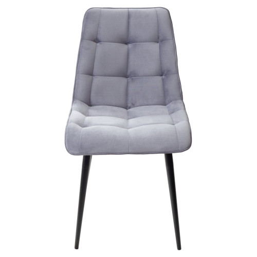 Стул CHIC-Q серый #27, велюр / черный каркас М-City