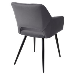 Стул ALLY BLUVEL-14 серый / черный каркас, M-City