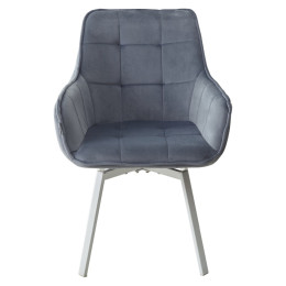 Стул MAVERICK BLUVEL-06 BLUE/ белый каркас, поворот.360 град. М-City