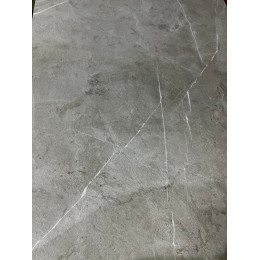 Стол Ниагара 160 Темно-серый мрамор с белыми прожилками, керамика / черный каркас М-City