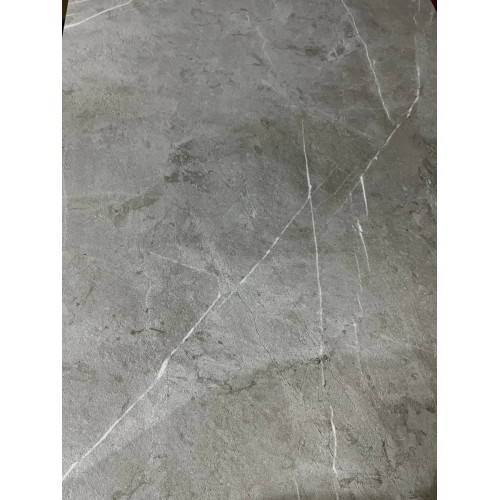 Стол Ниагара 160 Темно-серый мрамор с белыми прожилками, керамика / черный каркас М-City