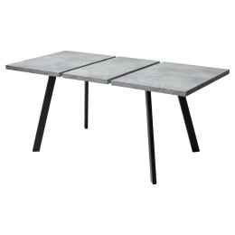 Стол BRICK M 120 Бетон Портленд/ Черный М-City