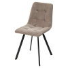 Стул CHILLI-Q SQUARE латте #25, велюр / черный каркас М-City