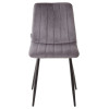 Стул DUBLIN G062-40 серый/ черный каркас, велюр М-City