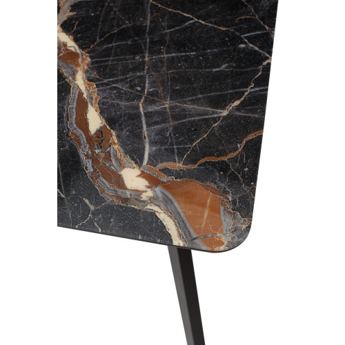 Стол АРУБА 140 МЕЙДЖИК, стекло / черный каркас М-City