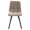 Стул CHILLI-Q SQUARE латте #25, велюр / черный каркас М-City