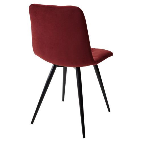 Стул CHILLI-Q винный #H47, велюр / черный каркас М-City