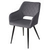 Стул ALLY BLUVEL-14 серый / черный каркас, M-City