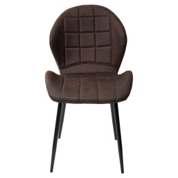 Стул FLOWER COWBOY-#800 темно-коричневый, ткань микрофибра М-City