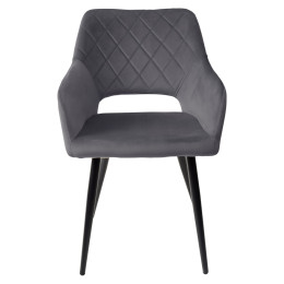Стул ALLY BLUVEL-14 серый / черный каркас, M-City