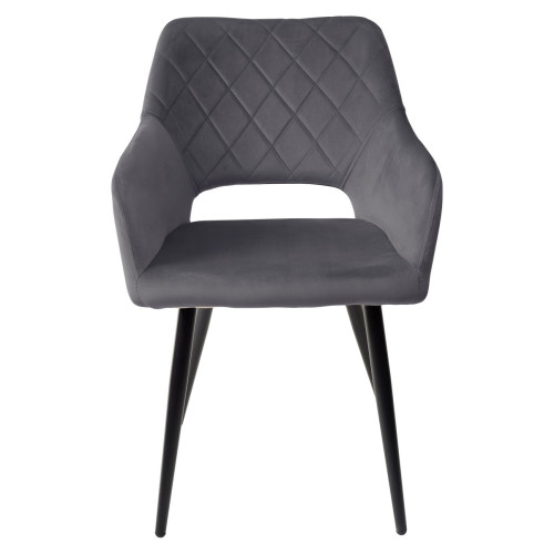 Стул ALLY BLUVEL-14 серый / черный каркас, M-City