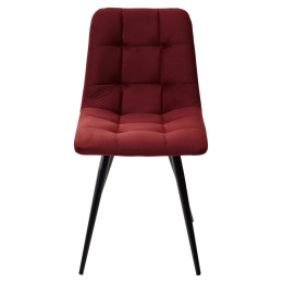 Стул CHILLI-Q винный #H47, велюр / черный каркас М-City