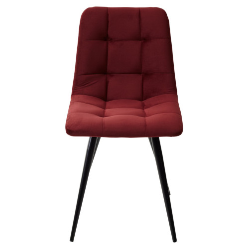 Стул CHILLI-Q винный #H47, велюр / черный каркас М-City