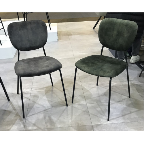 Стул CONVERS античный серый, велюр M-City