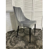 Стул NEPAL BLUVEL-14 GREY/ черный каркас, велюр M-City