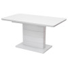 Стол ALTA 120 WHITE / супер белое глянцевое стекло М-City