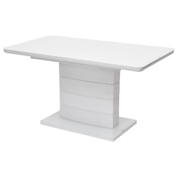Стол ALTA 120 WHITE / супер белое глянцевое стекло М-City