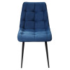 Стул CHIC-Q синий #29, велюр / черный каркас М-City