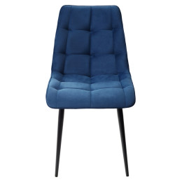 Стул CHIC-Q синий #29, велюр / черный каркас М-City