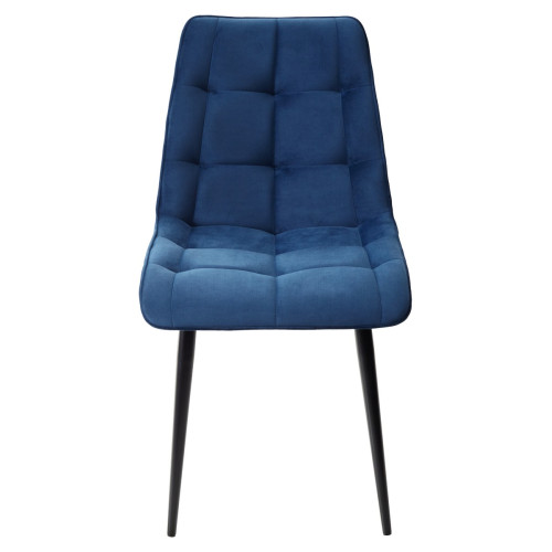 Стул CHIC-Q синий #29, велюр / черный каркас М-City
