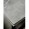 Стол Франк 200 Темно-серый мрамор, керамика / черный каркас М-City