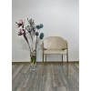 Стул DILL PK6015-05 (VBP205) античный светло-бежевый, велюр/ золотой каркас, М-City