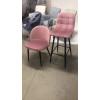 Барный стул LECCO UF910-07 PINK, велюр М-City