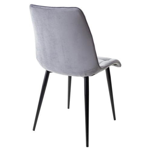 Стул CHIC-Q серый #27, велюр / черный каркас М-City