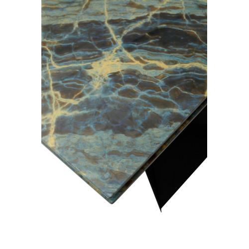 Стол Купер 160 ШТОРМ, стекло / ЧЕРНЫЙ М-City