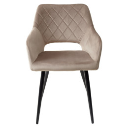 Стул ALLY BLUVEL-40 бежевый / черный каркас, M-City