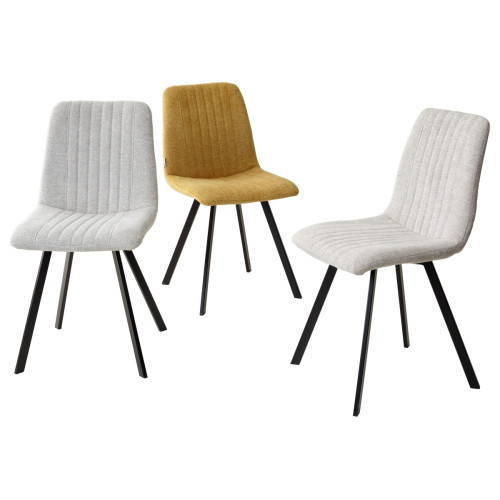 Стул ELVIS WZ2042-05 горчичный фактурный велюр / черный каркас М-City