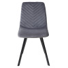 Стул ELODIE BLUVEL-14 серый, велюр/ черный каркас М-City