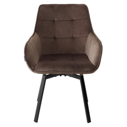 Стул MAVERICK BLUVEL-38 LATTE/ черный каркас, поворот.360 град. М-City