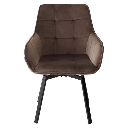 Стул MAVERICK BLUVEL-38 LATTE/ черный каркас, поворот.360 град. М-City