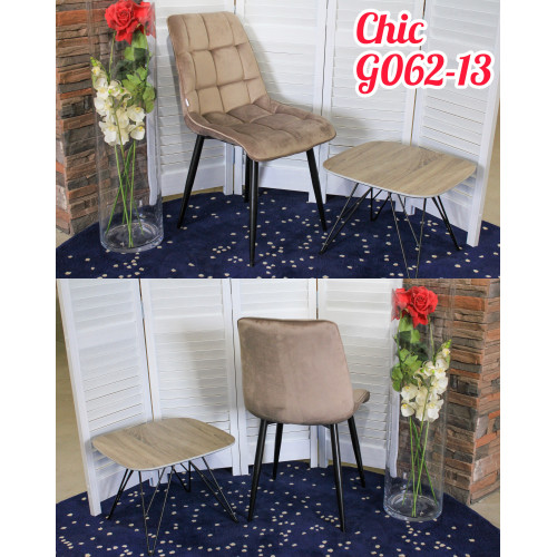 Стул CHIC G062-13 кварцевый, велюр М-City