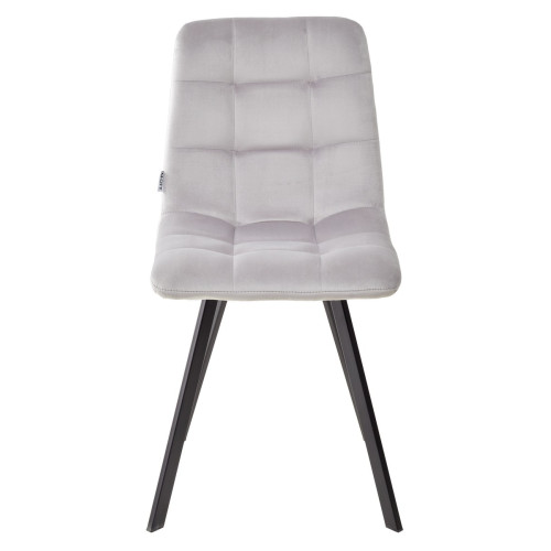 Стул CHILLI SQUARE BLUVEL-03 LIGHT GREY, велюр М-City