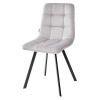 Стул CHILLI SQUARE BLUVEL-03 LIGHT GREY, велюр М-City