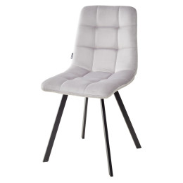 Стул CHILLI SQUARE BLUVEL-03 LIGHT GREY, велюр М-City